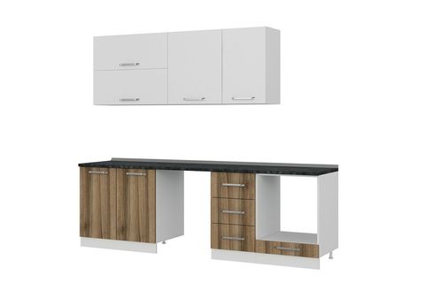 MİNAR 255 CM MUTFAK DOLABI BEYAZ DORE 255 D14