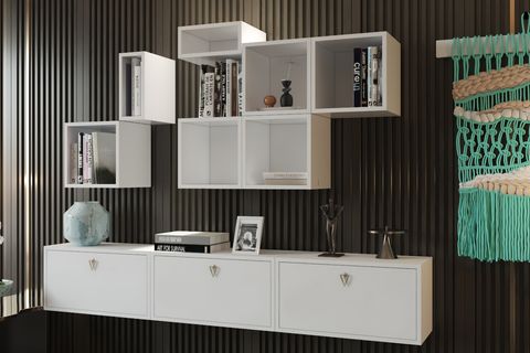 BK ÇOK AMAÇLI DOLAP, DUVARA MONTE RAFLI, NRG