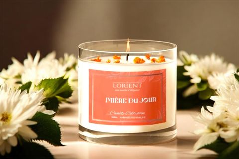 LORİENT LUMIERE DU JOUR VANİLYA GÜL KASE SOYA MUM, 220 GR