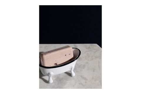 DEKORATİF VİNTAGE METAL SABUNLUK, BEYAZ