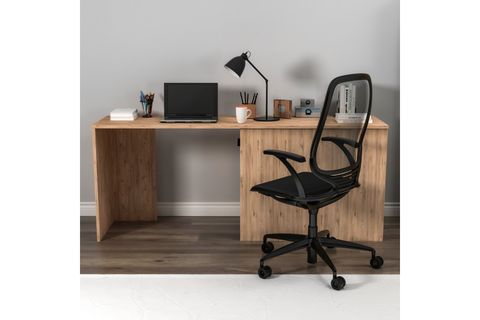 ARNETTİ AKSER DOLAPLI GENİŞ ÇALIŞMA BİLGİSAYAR MASASI ATLANTİK ÇAM ANTRASİT - AKSER