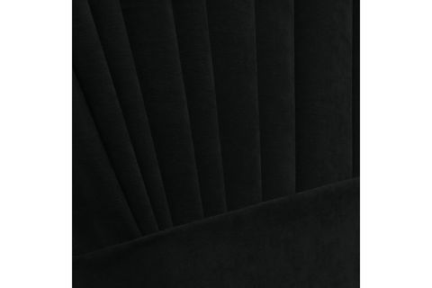 DEKORSTİLİM KADİFE FON PERDE SİYAH PİLELİ TEK KANAT 100X260