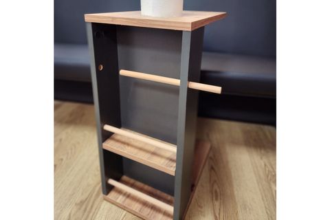 HALO TEKERLEKLİ YAN SEHPA, ÇAM