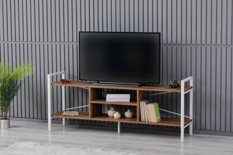 ARPELİA TV SEHPASI, BEYAZ RİCHMOND, 160 CM
