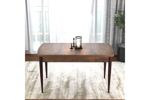 ROVENA MONA AÇILABİLİR MUTFAK MASASI TAKIMI 2169, BAROK DESEN, SU YEŞİLİ, 132X80