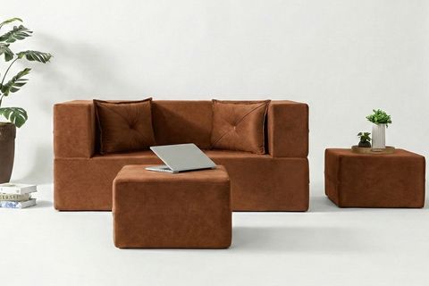 LOOP KATLANIR ÇOK AMAÇLI ÇİFT KİŞİLİK KOLTUK, KİREMİT