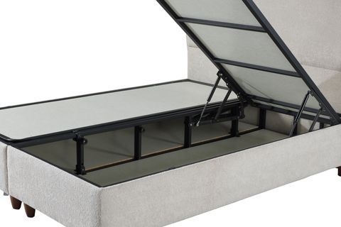 LUNA NİTA BAZA VE BAŞLIK SETİ, KREM, 160X200