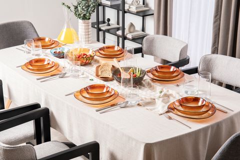 KİTCHEN ESSENTİALS ALTHEA CAM KASE 15 CM, AMBER, ALTILI SET
