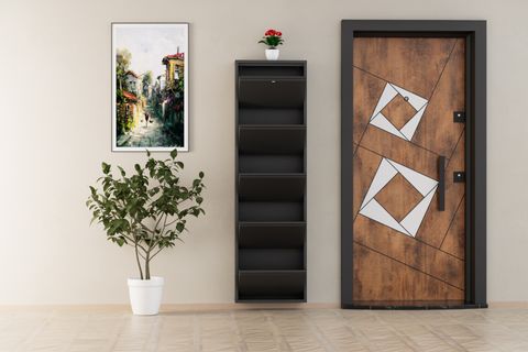 VEGA KİLİTLİ METAL AYAKKABILIK, ANTRASİT, 5 KAPAKLI