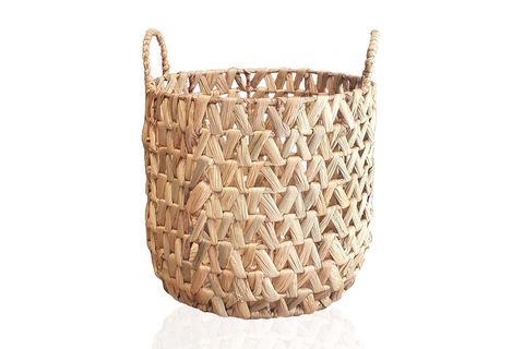 HASIR İRİ ÖRGÜLÜ SEPET NATUREL 36X39 CM