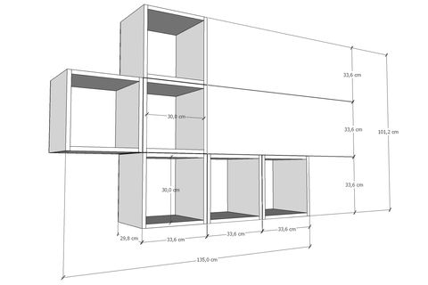 AYDIN KİTAPLIKLI RAF, PNR-DVR-1010