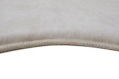 MY EVİLLA POST PELUŞ HALI, JEL TABANLI, KREM, 80X80