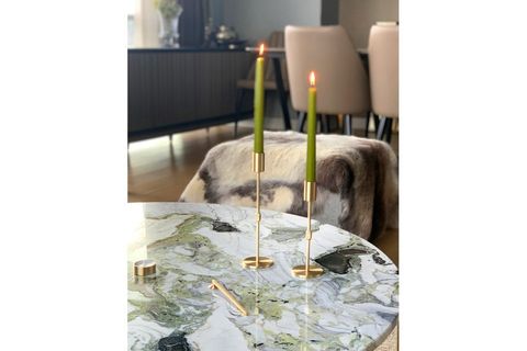 BRASS PİRİNÇ ŞAMDAN 2'Lİ SET