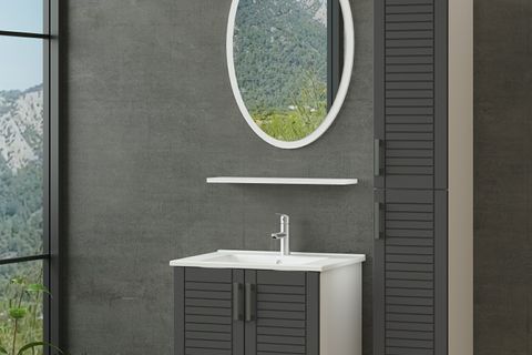 VERA BANYO DOLABI 65CM AS2K+1EA1R+ETJ+BOY BEYAZ ANTRASİT