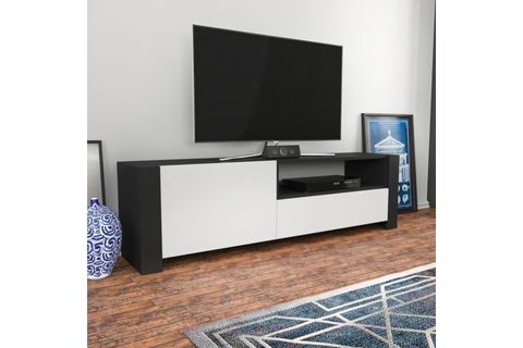 DECOROTİKA PİEDMONT TV ÜNİTESİ, ANTRASİT BEYAZ