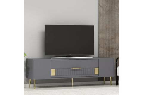 DEKOLP TV SEHPASI, 4CT, ANTRASİT ALTIN