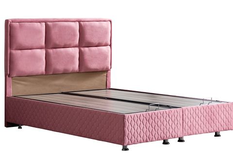GRAND NEW BAZA BAŞLIK VE ORTHOSOFT YATAK SETİ, PEMBE, 180X200