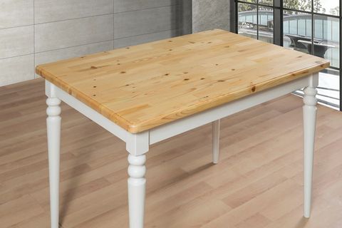 HARPUT MASA VE AMERİKAN SANDALYE TAKIMI, MEŞE BEYAZ, 140X80