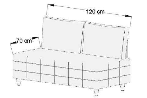 EVDEMO KAYZER İKİLİ KANEPE, MÜRDÜM