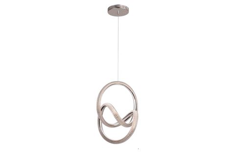 LOYA LED AVİZE, KROM, 40 CM