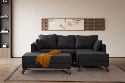 GLORİA MİNİ KÖŞE KOLTUK, ANTRASİT, SAĞ KÖŞE