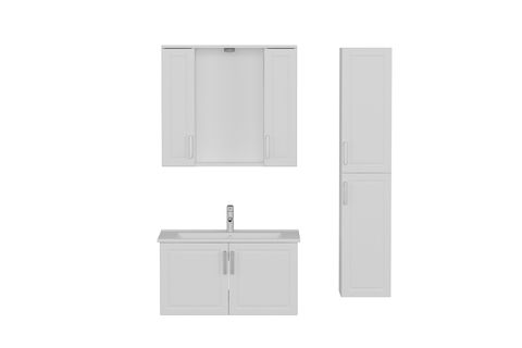 SANYA BANYO DOLABI AS2K20, BEYAZ, 100CM