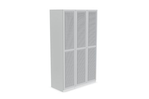 LUNA NOX GARDIROP, AÇIK GRİ PANJUR, 3 KAPAKLI