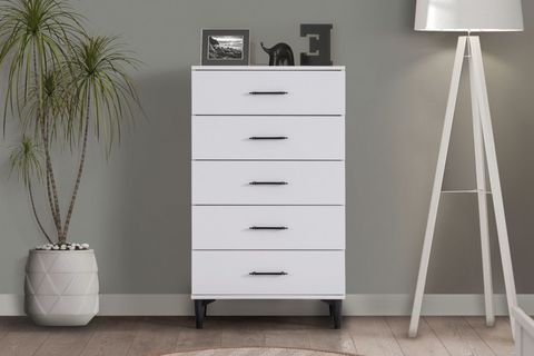 BLESK ŞİFONYER, CEVİZ, 5 ÇEKMECELİ