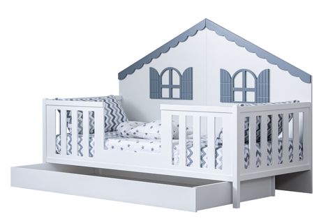 ERDEK YAVRULU MONTESSORİ YATAK, GRİ, 90X190