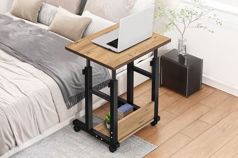 YÜKSEKLİK AYARLI RAFLI ÇALIŞMA MASASI, ATLANTİK ÇAM, 60X40