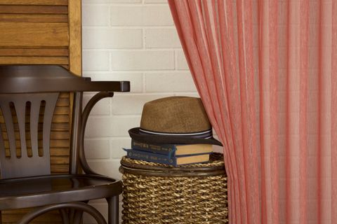 MASSARELLİ KIRÇILLI KETEN SIK PİLE TÜL PERDE, KIRMIZI, 250X260