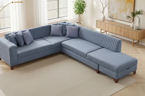 BERLİN KÖŞE KOLTUK, GRİ, SAĞ KÖŞE