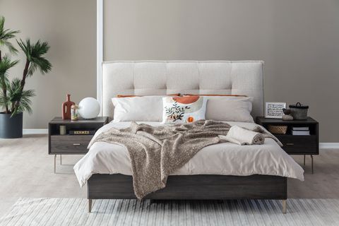 PANDORA NOX YATAK ODASI TAKIMI CAMLI, KÖŞE MODÜLLÜ, KOYU CEVİZ