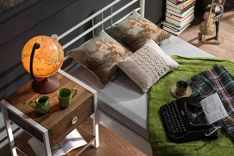 UNİMET MANYAS METAL KARYOLA, BEYAZ, 90X190