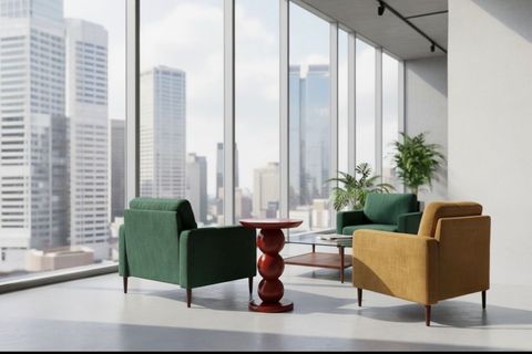 CARMEN EL YAPIMI MASİF SEHPAİ KAHVERENGİ