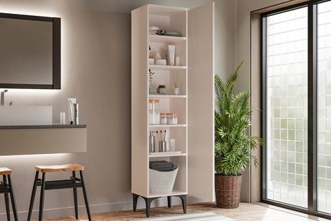 ÇETMEN COMFORT FLEX TEK KAPAKLI ÇOK AMAÇLI DOLAP BEYAZ