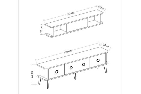 BİEN MERMER DESENLİ TV ÜNİTESİ EFES MERMER PARLAK BEYAZ
