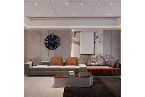 KROM SADE METAL DUVAR SAATİ 40 CM