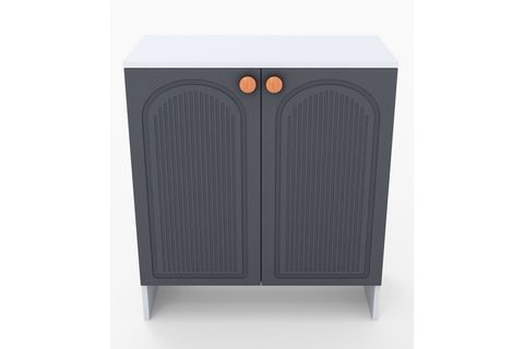 BOHA BOHEM MDF MEMBRAN KAPAKLI ÇOK AMAÇLI DOLAP, ANTRASİT BEYAZ