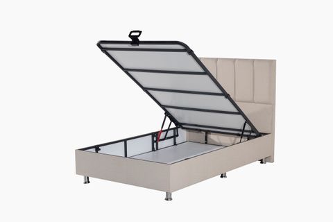MİLES BAZA VE BAŞLIK SETİ, KREM, 100X200