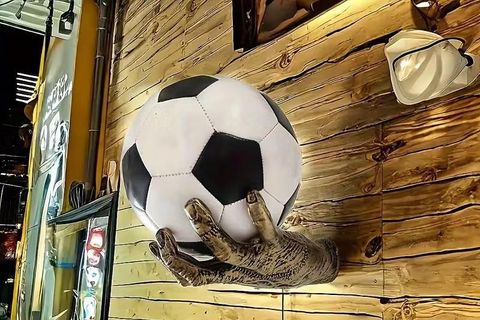 EL ŞEKLİNDE BASKETBOL, FUTBOL TOP TUTUCU, GOLD