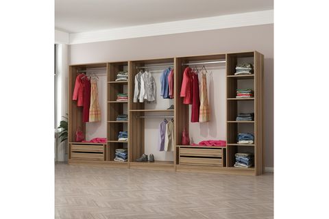 MİNAR KALE GARDIROP 9, 8 KAPAKLI, ANTRASİT