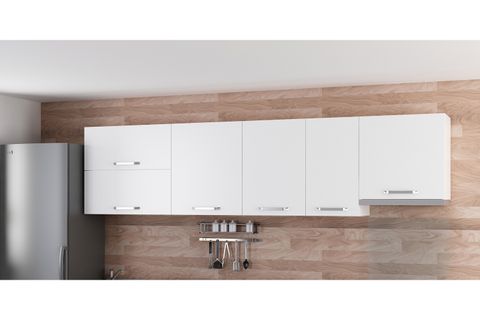 MİNAR 290 CM MUTFAK DOLABI BEYAZ 290-B7-ÜST MODÜL