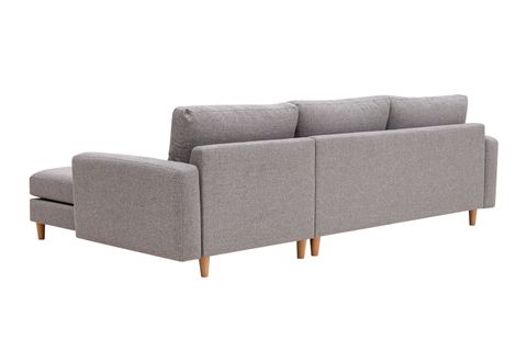 MERLİN MİNİ KÖŞE KOLTUK, NATUREL AYAK, İNCE KOL, ŞÖNİL KUMAŞ, MAVİ GRİ