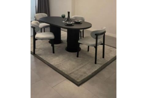 PEARL YEMEK MASASI, SENKRON SİYAH
