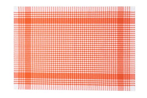 TUABLE PÖTİ KARELİ ÜÇLÜ KURULAMA BEZİ TURUNCU 45X70CM