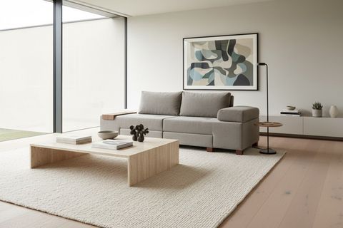 PERENNA YATAKLI ÜÇLÜ KOLTUK, ŞÖNİL, GRİ