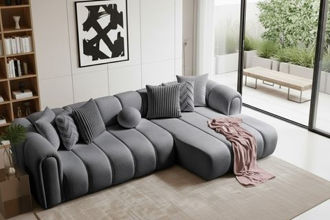 OSLO KÖŞE KOLTUK, SAĞ, KOYU GRİ