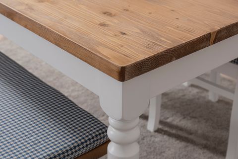 HİSAR AHŞAP MASA VE BENCH TAKIMI, 120X80