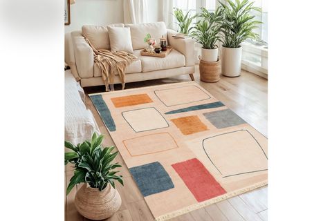 GEO BASKILI DOKUMA TABAN HALI, 150 YNG, 80X150  CM